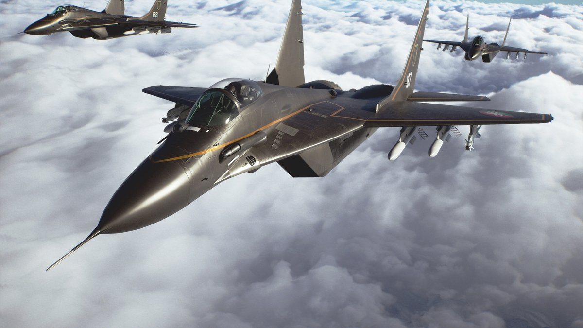 Ace Combat 8: Wings of Theve — истребитель над облаками, скриншот на PS5